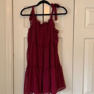 Mini Burgundy summer dress
